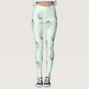 Frühlingsblumen Crocuses Leggings