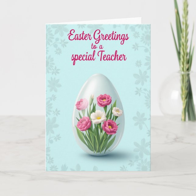 Frühlingsblumen Dankeskarte Karte (Vorderseite)