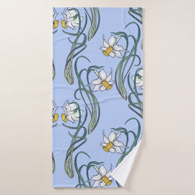 Frühlingsblumen. Die Blume sind in einen Badehandtuch (Badehandtuch)