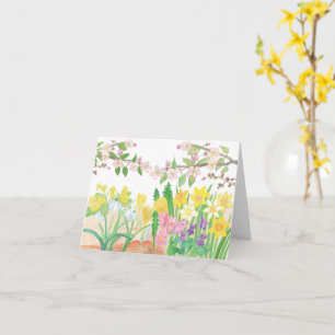 Frühlingsblumen, die Joy Birthday strahlen Karte