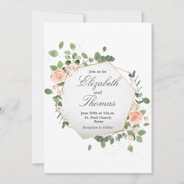 Frühlingsblumen Einladung (Vorderseite)