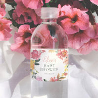 Frühlingsblumen Elegantes Mädchen Baby Shower
