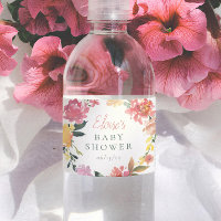 Frühlingsblumen Elegantes Mädchen Baby Shower