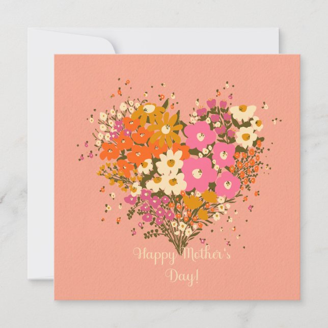 Frühlingsblumen für Mutter (Vorderseite)