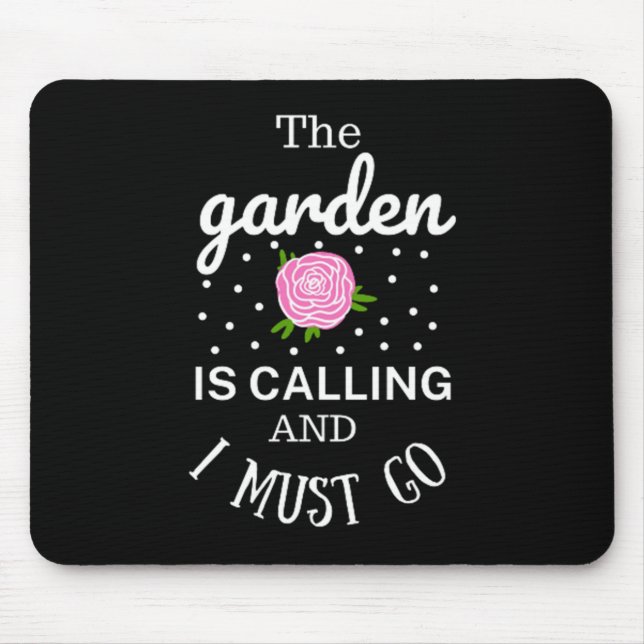 Frühlingsblumen Garten Mousepad (Vorne)