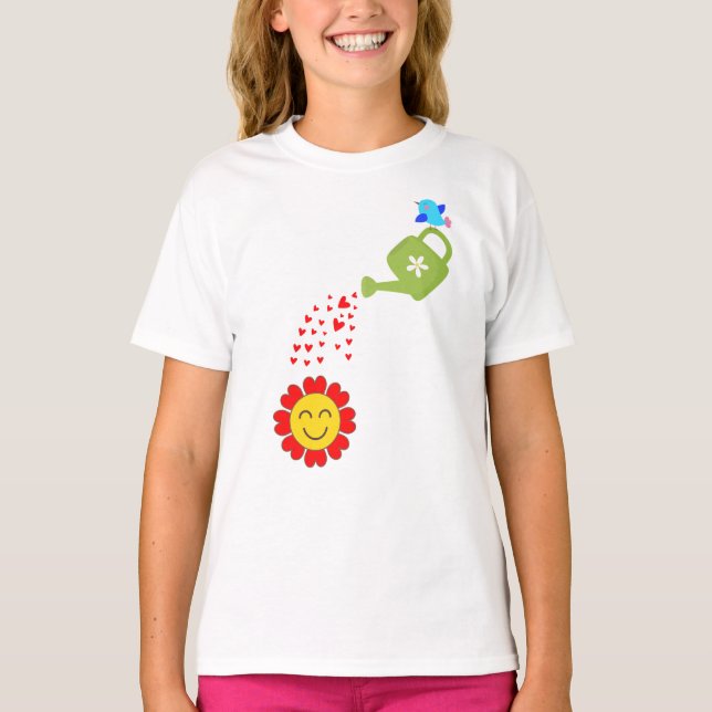 Frühlingsblumen Garten T-Shirt (Vorderseite)