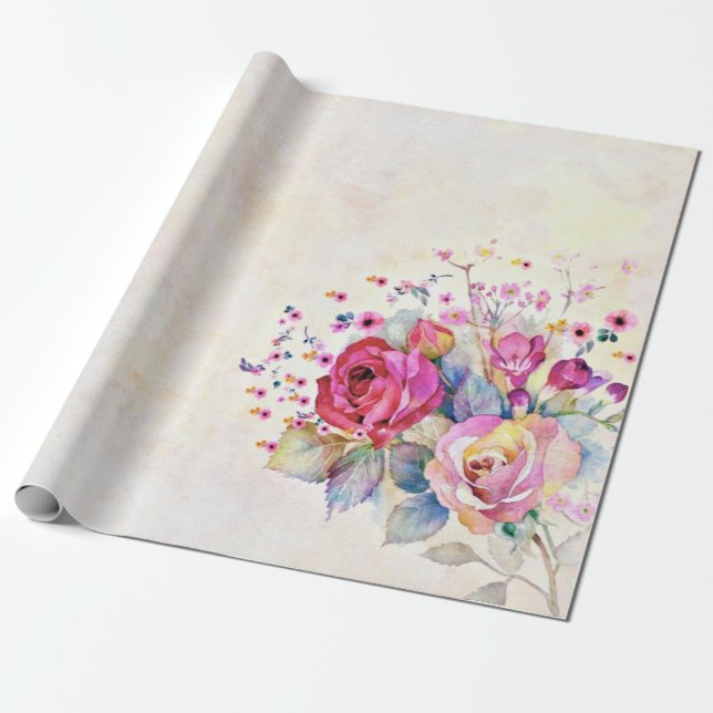 Frühlingsblumen  geschenkpapier (Ungerollt)