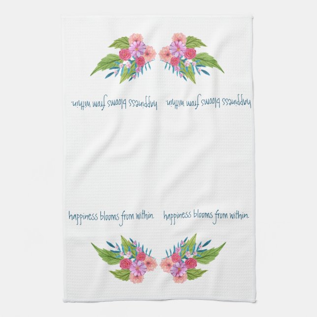 Frühlingsblumen Geschirrtuch (Vertikal)