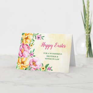 Frühlingsblumen Happy Osterbrother Schwester im Ju Feiertagskarte