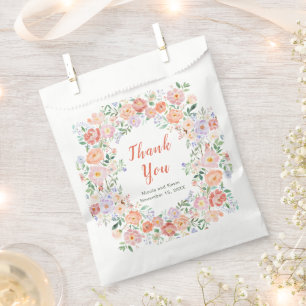 Frühlingsblumen Hochzeit Geschenktütchen