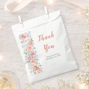 Frühlingsblumen Hochzeit Geschenktütchen