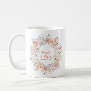 Frühlingsblumen Hochzeit Kaffeetasse