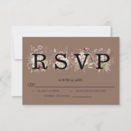 Frühlingsblumen-Hochzeit RSVP-Karte RSVP Karte