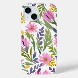 Frühlingsblumen | Hübsche Pastell Floral Wasserfar Case-Mate iPhone Hülle