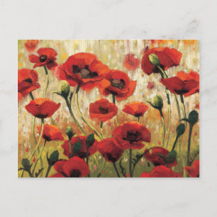 Frühlingsblumen im Garten Postkarte