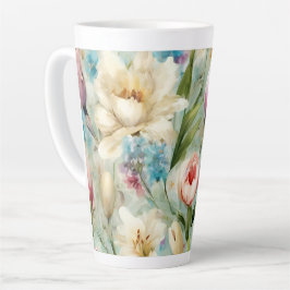 Frühlingsblumen im Stil des Impressionismus Milchtasse
