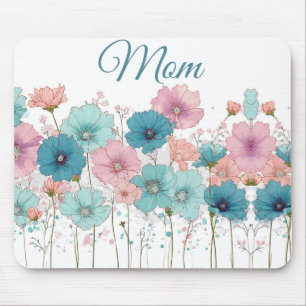 Frühlingsblumen im Vintage-Stil für Mama Mousepad