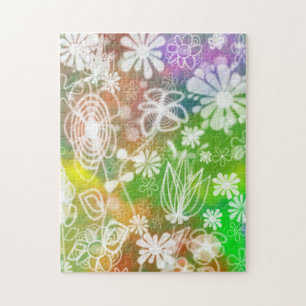 Frühlingsblumen Jigsaw Puzzle farbenfrohe Malerei