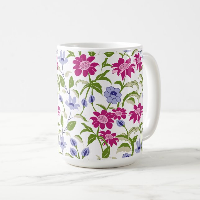 Frühlingsblumen Kaffeetasse (VorderseiteRechts)