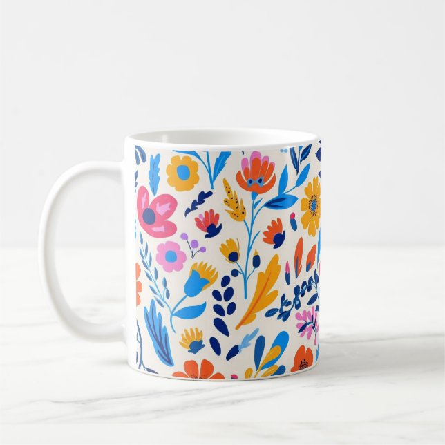 Frühlingsblumen Kaffeetasse (Links)