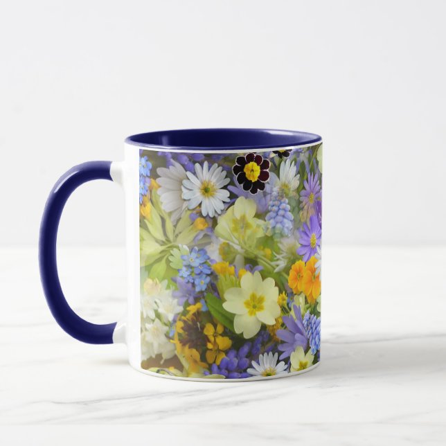 Frühlingsblumen-Kaffeetasse Tasse (Links)