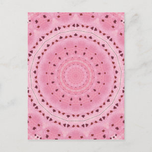 Frühlingsblumen Kaleidoskop Postkarte
