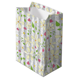 Frühlingsblumen Kamille Gänseblümchen floral glück Mittlere Geschenktüte