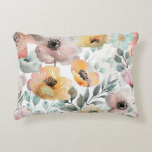 Frühlingsblumen Mohnblumen Wildblume Wasserfarbe