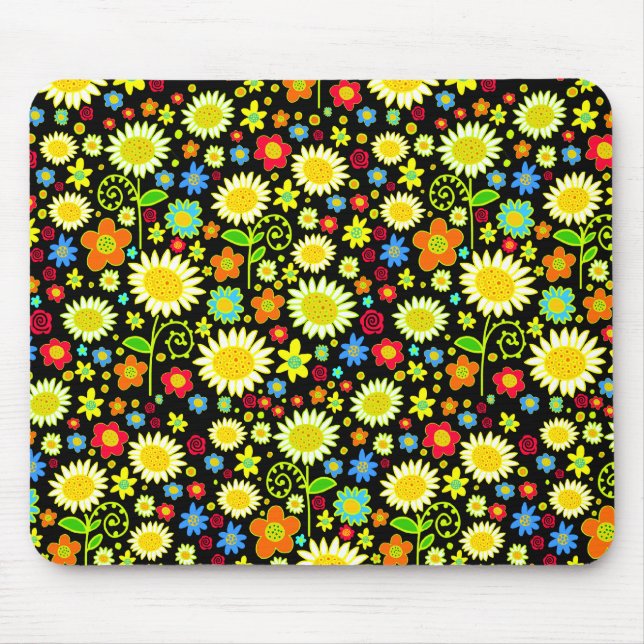 Frühlingsblumen Mousepad (Vorne)