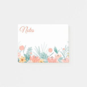 Frühlingsblumen Noten Post-it Klebezettel