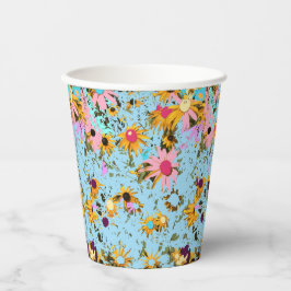 Frühlingsblumen Pappbecher