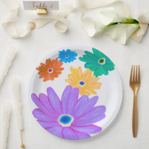 Frühlingsblumen pappteller