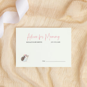 Frühlingsblumen Pink Butterfly Babyduschenempfehlu Mitteilungskarte