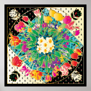 Frühlingsblumen Poster