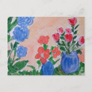 Frühlingsblumen Postkarte