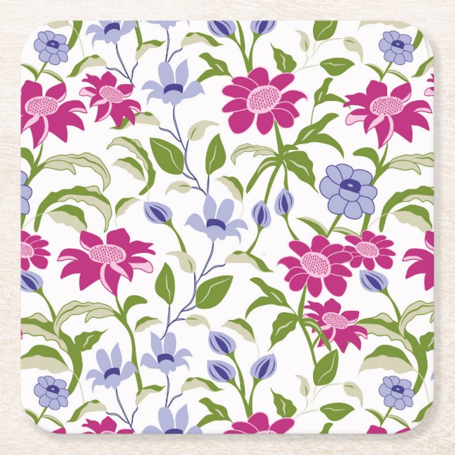 Frühlingsblumen Rechteckiger Pappuntersetzer (Vorderseite)