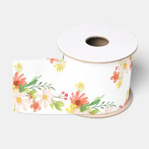 Frühlingsblumen Ripsband