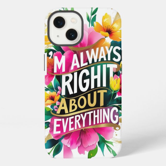Frühlingsblumen Sarkasmus Zitat iPhone Hülle (Rückseite)