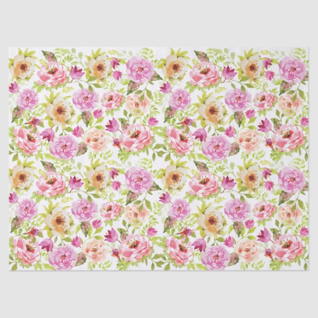 Frühlingsblumen Seidenpapier (Vorderseite)