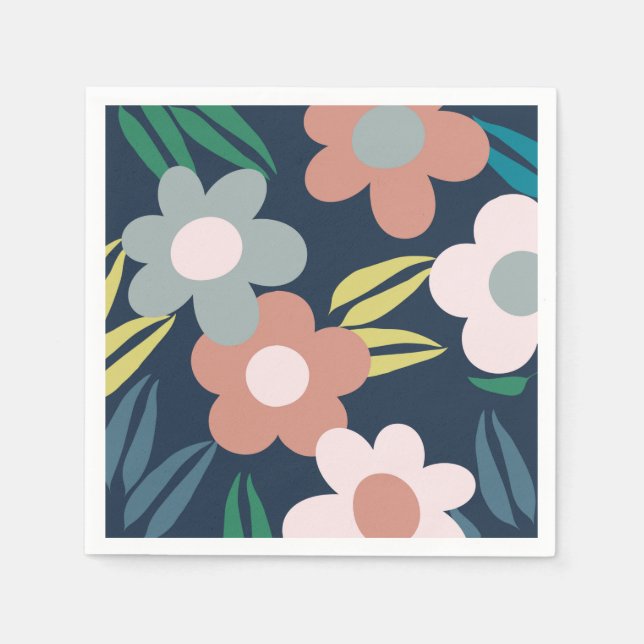 Frühlingsblumen Serviette (Vorderseite)