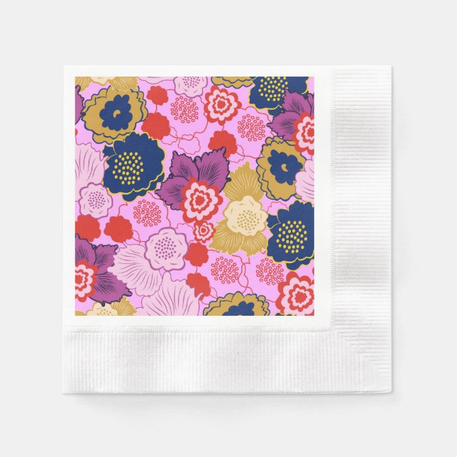 Frühlingsblumen Serviette (Vorderseite)