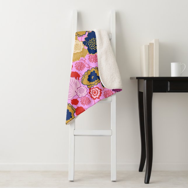Frühlingsblumen Sherpadecke (Beispiel)