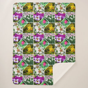Frühlingsblumen Sherpadecke