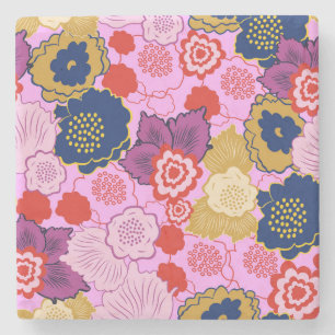 Frühlingsblumen Steinuntersetzer