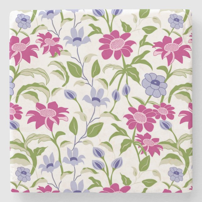 Frühlingsblumen Steinuntersetzer (Vorderseite)