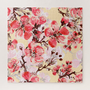 Frühlingsblumen U Muster Puzzle