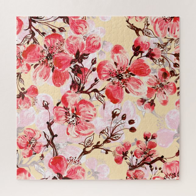 Frühlingsblumen U Muster Puzzle (Vertikal)