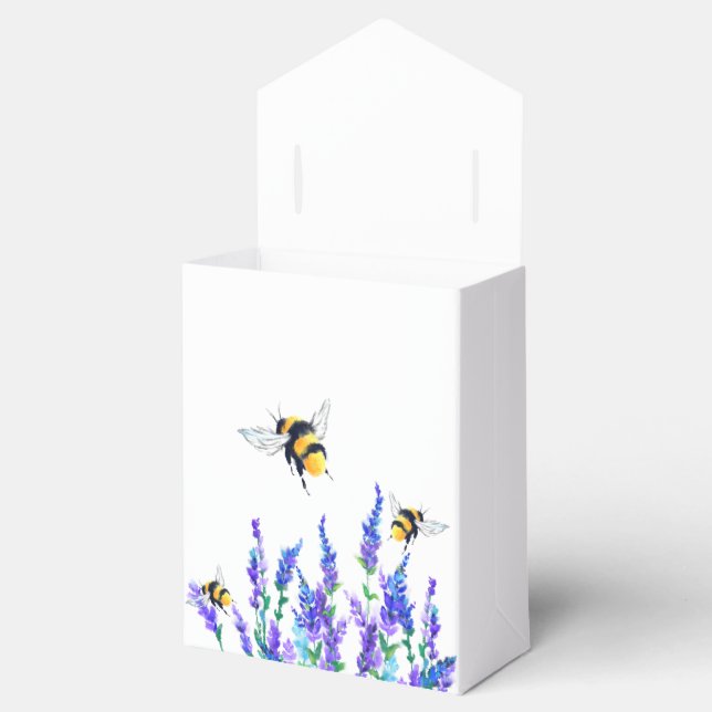 Frühlingsblumen und Bienen-Geschenkboxen Geschenkschachtel (Geöffnet)