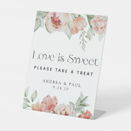 Frühlingsblumen und Grünpflanzen Leckerei Sockelschild