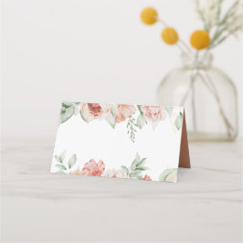 Frühlingsblumen und Grünpflanzen nach Maß Platzkarte